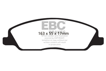 compare product EBC 10-14 Ford Mustang 3.7 Yellowstuff Front Brake Pads