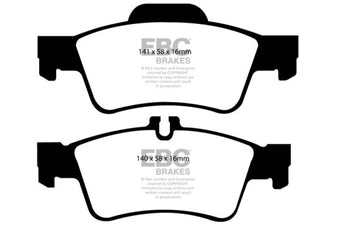 compare product EBC 04-06 Mercedes-Benz CL500 5.0 Greenstuff Rear Brake Pads