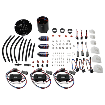 compare product DeatschWerks 09-24 Nissan GT-R R35 X3 Triple Pump Module w/ Triple DW810 Pumps and Controllers