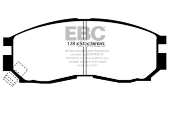 compare product EBC 95-99 Chrysler Sebring Coupe 2.0 Ultimax2 Front Brake Pads