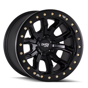 compare product Dirty Life 9303 DT-1 17x9/8x165.1 BP/-12mm Offset/130.8mm Hub Matte Black Wheel - Beadlock