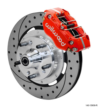 compare product Wilwood Dynapro 4R Front Kit 11.75in SPR Drilled and Slotted Rotors - Red