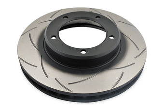 compare product DBA 98-06 Toyota 70 Landcruiser (Reverse Mount) 4X4 Survival T2 Slotted Front Brake Rotor