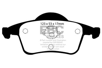 compare product EBC 01-05 Volvo S60 2.3 Turbo T5 Ultimax2 Rear Brake Pads