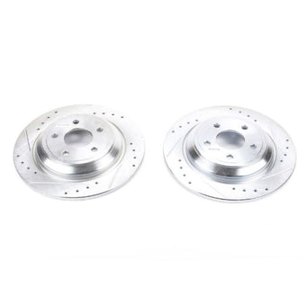 compare product Power Stop 16-18 Ford Focus Rear Evolution Drilled & Slotted Rotors - Pair