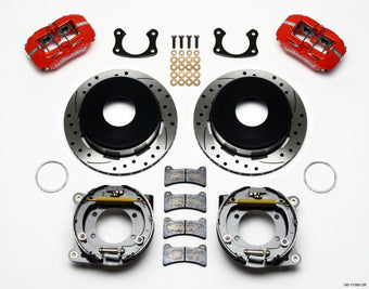 compare product Wilwood Dynapro Low-Profile 11.00in P-Brake Kit Drill-Red New Big Ford 2.50in Offset