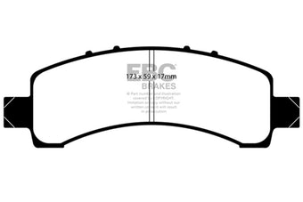 compare product EBC 02 Cadillac Escalade 5.3 (Akebono rear caliper) Extra Duty Rear Brake Pads