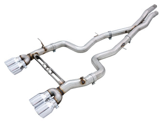 compare product AWE Tuning BMW F8X M3/M4 Track Edition Cat-Back Exhaust - Chrome Silver Tips