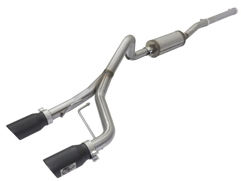 aFe Rebel Series CB 2.5in Dual Center Exit SS Exhaust w/ Black Tips 07 - 15 Jeep Wrangler 3.6L/3.8L V6 - My Store