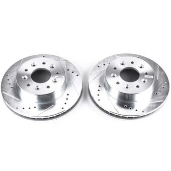compare product Power Stop 63-82 Chevrolet Corvette Front Evolution Drilled & Slotted Rotors - Pair