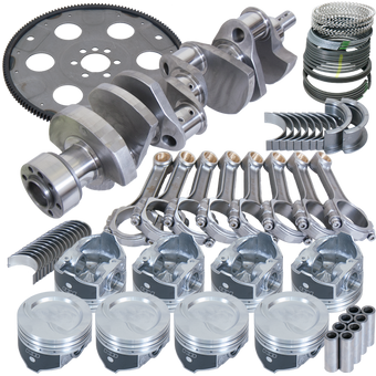 compare product Eagle Chevy 350 1Pc 3.750in Crank 5.700in I-Beam Rod 4.040in Pistons 153 Tooth FP Balanced Assembly
