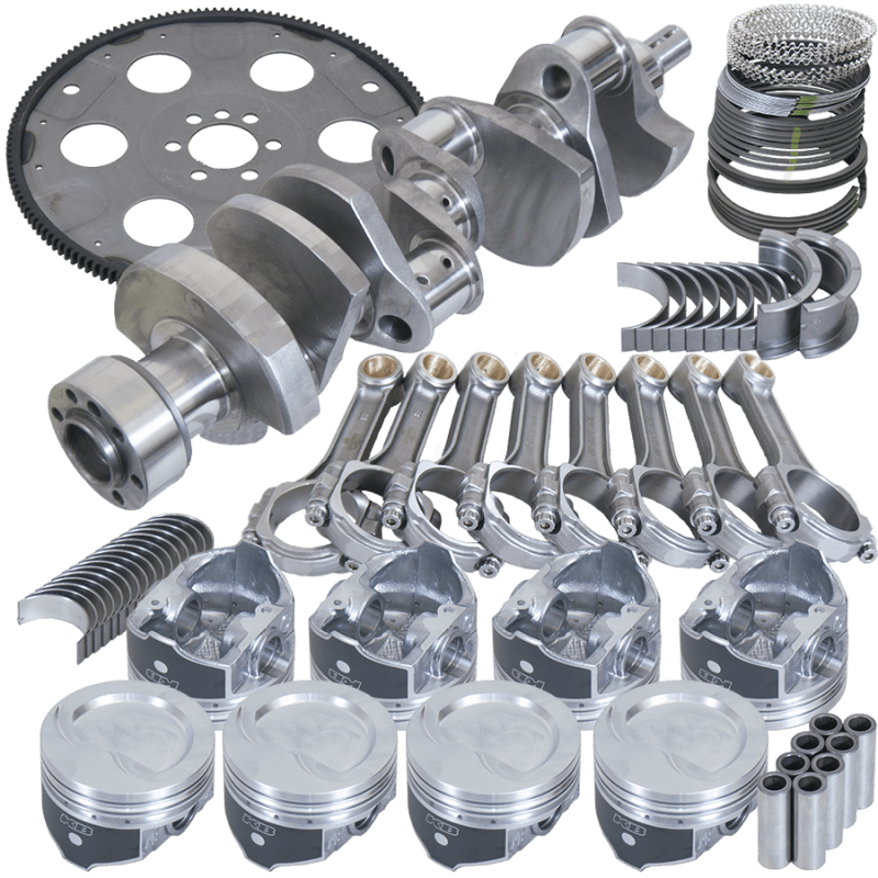 Eagle Chevy 350 1Pc 3.750in Crank 5.700in I - Beam Rod 4.000in Pistons 153 Tooth FP Balanced Assembly - My Store