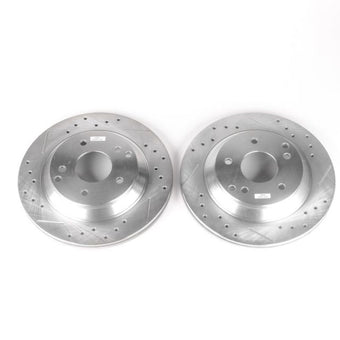 compare product Power Stop 88-96 Chevrolet Corvette Rear Evolution Drilled & Slotted Rotors - Pair