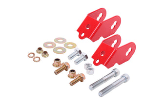 compare product BMR Suspension 15-18 Ford Mustang S550 Rear Camber Adjustment Lockout Kit - Red
