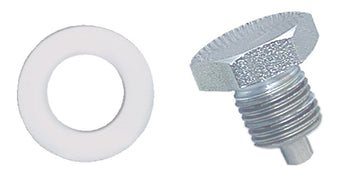 compare product Moroso Oil Pan Drain Plug w/Nylon Washer - Chrome