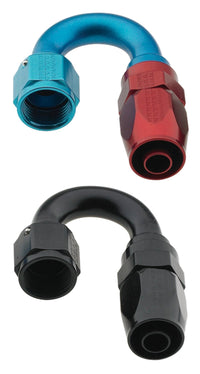 Fragola - 10AN Male Rad Fitting x 180 Degree Pro - Flow Hose End - Black - My Store
