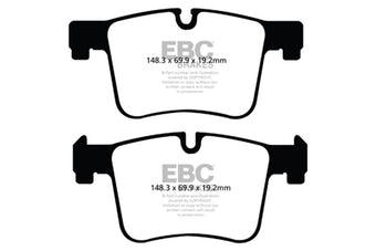 compare product EBC 11+ BMW X3 2.0 Turbo (F25) Yellowstuff Front Brake Pads