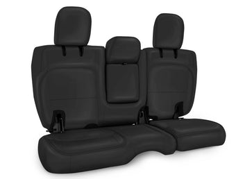 compare product PRP 2018+ Jeep Wrangler JLU/4 door Rear Bench Cover with Leather Interior - All Black