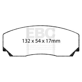 compare product EBC 90-00 Aston Martin Vantage 5.3 (Twin Supercharged)(AP) Yellowstuff Front Brake Pads