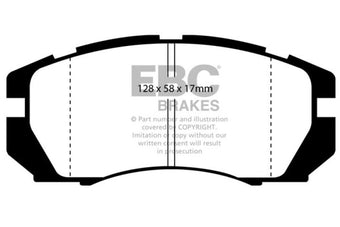 compare product EBC 95-96 Subaru Impreza 2.2 Greenstuff Front Brake Pads
