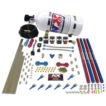 compare product Nitrous Express Shark/Gas (200-600HP) 2 Solenoid Nitrous Kit w/15lb Bottle