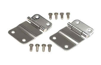 compare product Kentrol 76-86 Jeep CJ7 Tailgate Hinge Pair - Polished Silver