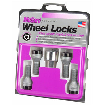 compare product McGard Wheel Lock Bolt Set - 4pk. (Cone Seat) M12X1.25 / 17mm Hex / 22.0mm Shank Length - Black