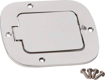 compare product Kentrol 77-95 Jeep CJ/Wrangler YJ Billet Style Gas Hatch - Polished Silver