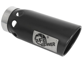compare product aFe Power Intercooled Tip Stainless Steel - Black 4in In x 5in Out x 12in L Bolt-On
