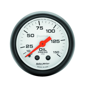 compare product Autometer Phantom 52mm 150 PSI Mechanical Oil Pressure Gauge