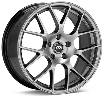compare product Enkei Raijin 18x8 45mm Offset 5x114.3 Bolt Pattern 72.6 Bore Dia Hyper Silver Wheel