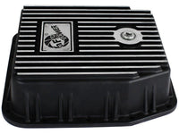 aFe POWER Transmission Pan Ford Trucks 80 - 92 (AOD Transmission) - Black w/ Machined Fins - My Store