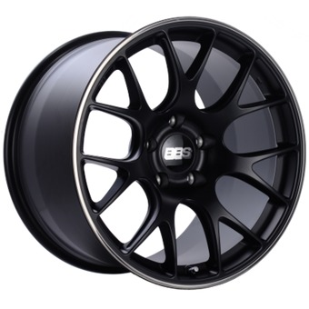 compare product BBS CH-R 19x8 5x120 ET40 Satin Black Polished Rim Protector Wheel -82mm PFS/Clip Required