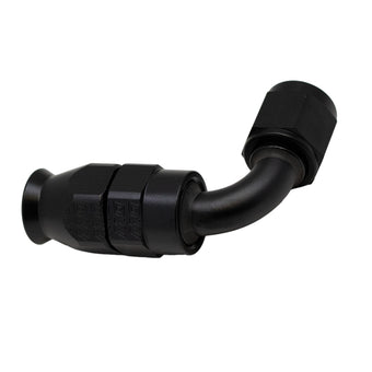 compare product DeatschWerks 6AN Female Swivel 90-Degree Hose End PTFE (Incl 1 Olive Insert) - Anodized Matte Black