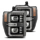 AlphaRex 08 - 10 Ford F250 - 550 LUXX - Series LED Projector Headlights Black w/Activ Light/Seq Signal - My Store