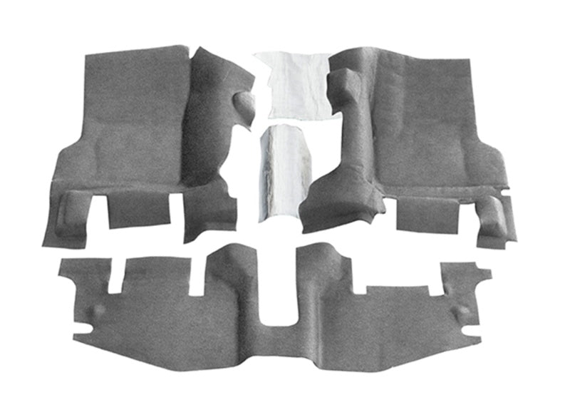 BedRug 97 - 06 Jeep TJ Front 3pc BedTred Floor Kit w/Center Console - Incl Heat Shields - My Store