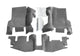 BedRug 97 - 06 Jeep TJ Front 3pc BedTred Floor Kit w/Center Console - Incl Heat Shields - My Store