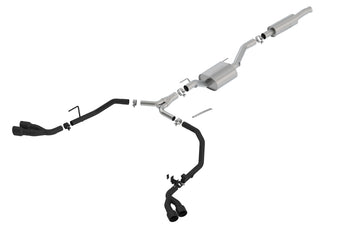 compare product Borla 2020 Jeep Gladiator JT 3.6L V6 AT/MT AWD 2.75-2in ATAK Catback Ceramic Blk Tailpipe & Tips