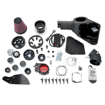 compare product Edelbrock Supercharger 18-19 Ford Mustang R2650 Stage 1 to Stage 2 Upgrade Kit V8 Engines