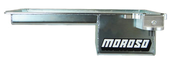compare product Moroso GM LS Swap (w/Rear Sump & Spin-On Oil Filter Adapter) Wet Sump 5qt 6in Steel Oil Pan