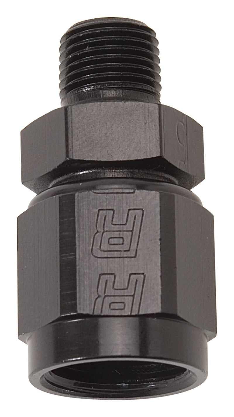 Russell Performance - 4 AN Straight Female to 1/8in Male NPT Fitting (Black) - My Store