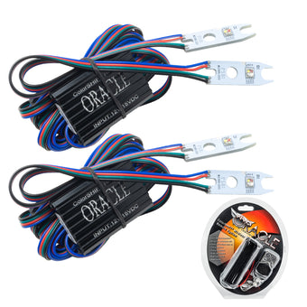 compare product Oracle 15-17 Ford F-150 Headlight DRL Upgrade Kit - ColorSHIFT