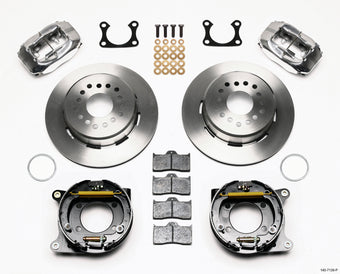 compare product Wilwood Forged Dynalite P/S Park Brake Kit Polished Big Ford 2.36in Offset