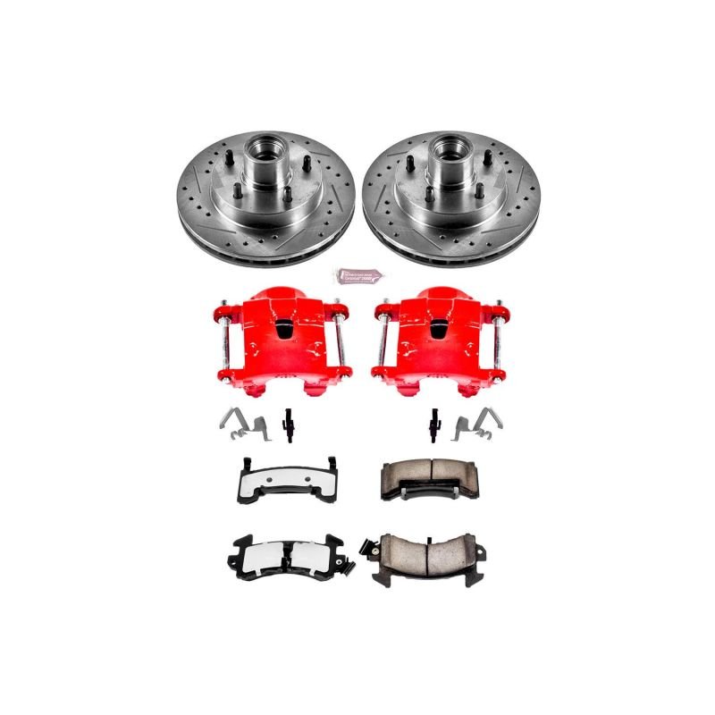 Power Stop 79 - 81 Buick Century Front Z36 Truck & Tow Brake Kit w/Calipers - My Store