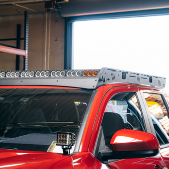compare product Cali Raised 2024 Toyota Tacoma Premium Roof Rack - Yes Lighting Cut Out