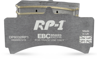 compare product EBC Racing 97-09 Porsche Boxster (986/987 w/Cast Iron Discs) RP-1 Race Front Brake Pads