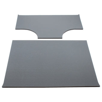 compare product DEI 03-06 Jeep Wrangler TJ 2-Door w/Speaker Pods Boom Mat Headliner - 2 Piece - Gray