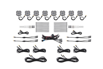 compare product Diode Dynamics Rock Light -Amber/White - M8 8-Pack