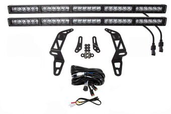 compare product Diode Dynamics 18-21 Jeep JL Wrangler/Gladiator SS30 Bumper Bracket Kit - White Driving Dual