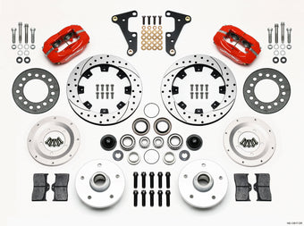 compare product Wilwood Forged Dynalite Front Kit 11.75in Drilled Red 40-52 Oldsmobile